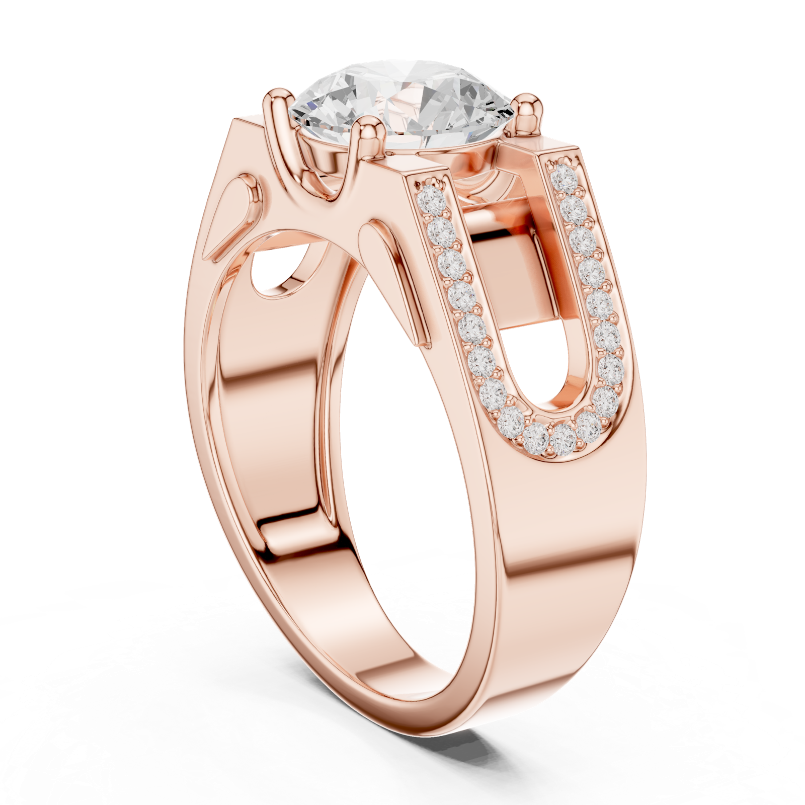 Gold Ring SBMR(45), Rose Gold, view 1