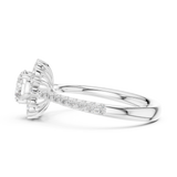 Gold Ring DDLR-674, White Gold, view 3