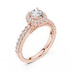 Gold Ring LR-0230, Rose Gold, view 2