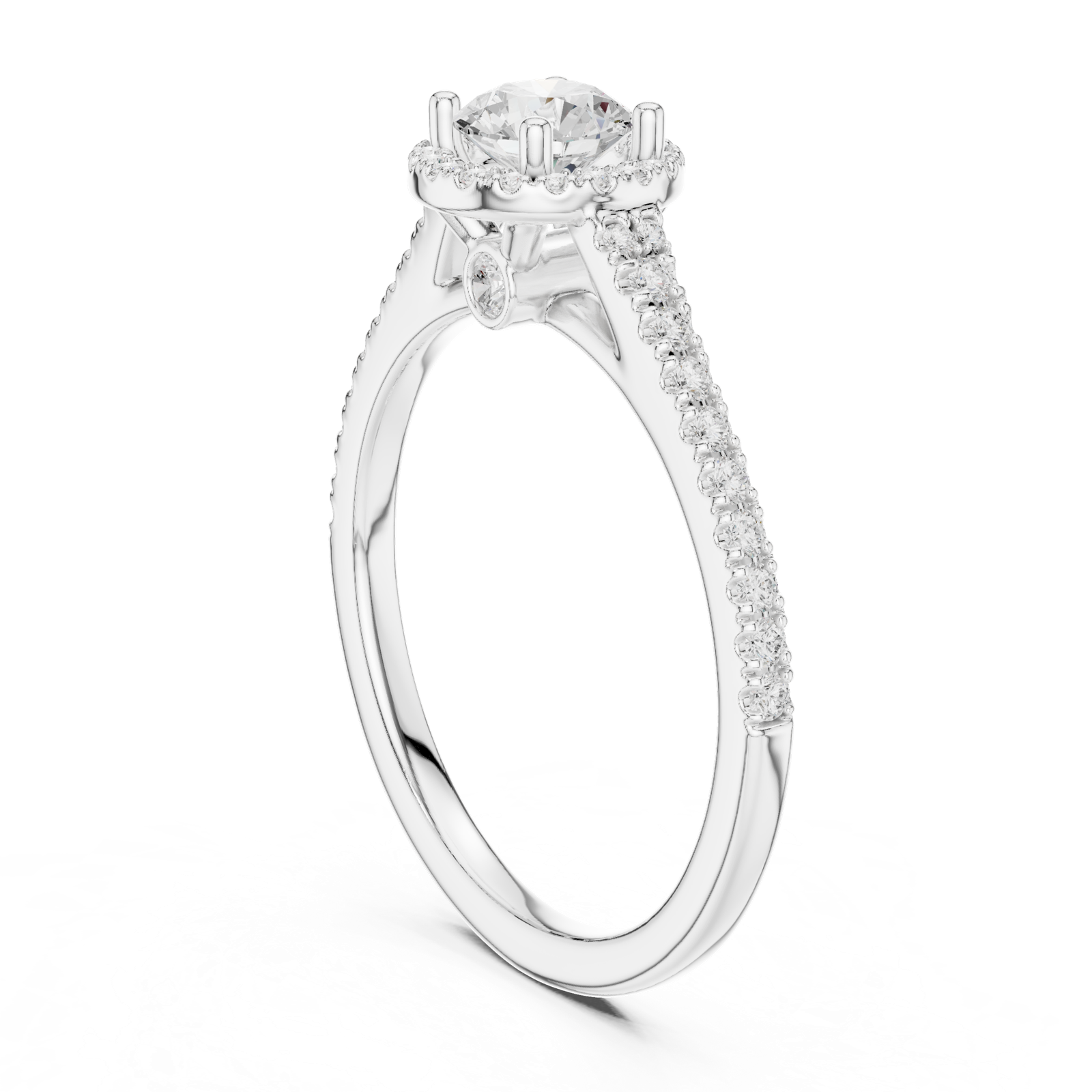 Gold Ring LR-0265, White Gold