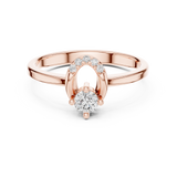 Gold Ring L03-1347, Rose Gold, view 4