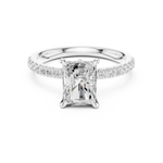 Gold Ring DDLR-1015, White Gold, view 4