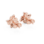 Gold Earrings 9-10004E, Rose Gold, view 3