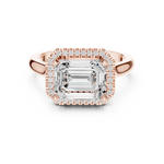 Gold Ring DDLR-332, Rose Gold, view 4