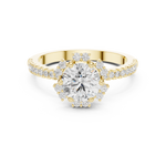 Gold Ring DDLR-324, Yellow Gold, view 4