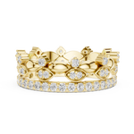 Gold Ring R31, Yellow Gold, view 3
