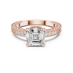 Gold Ring DDLR-976, Rose Gold, view 4