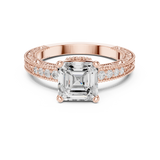 Gold Ring DDLR-976, Rose Gold, view 4
