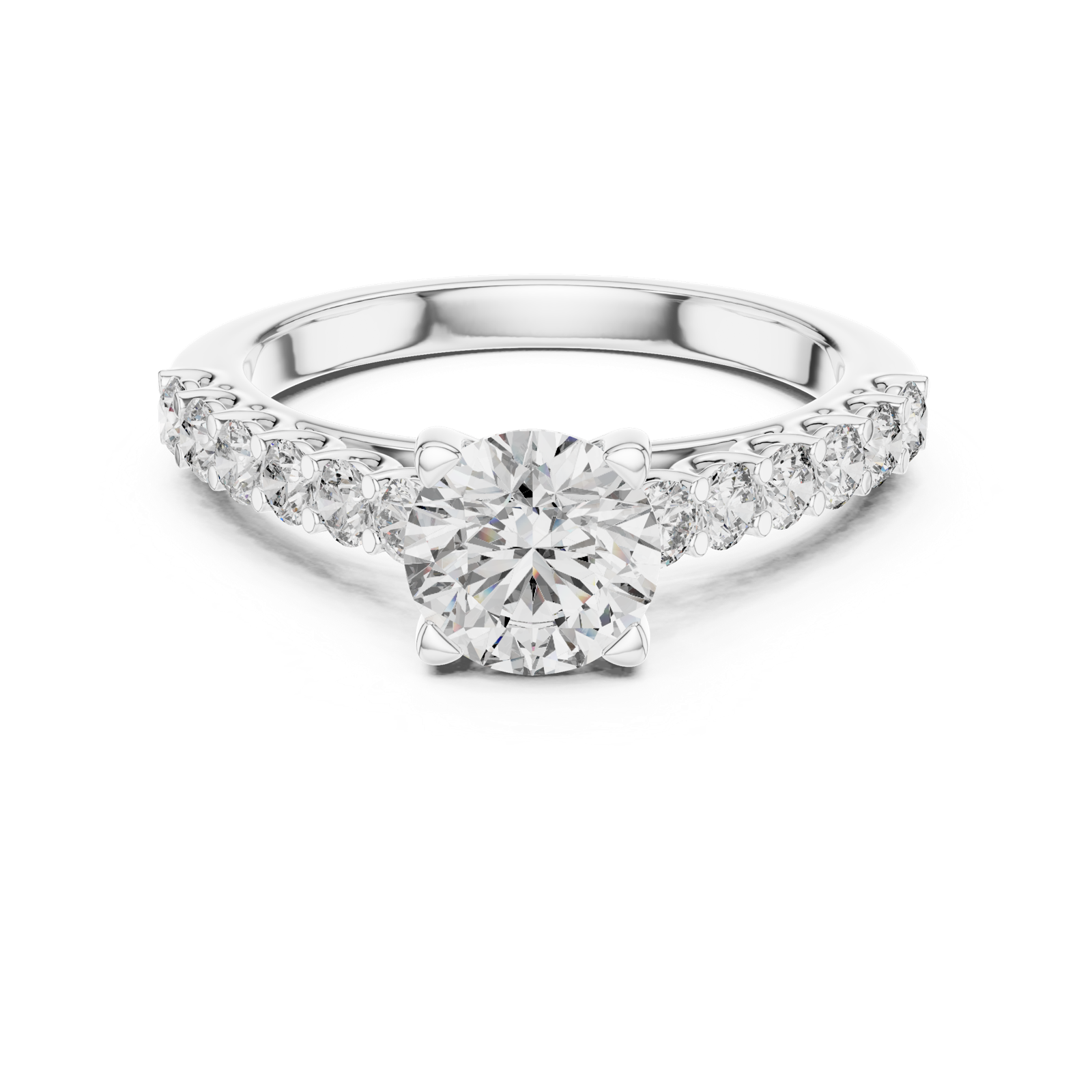 Gold Ring LR-0113, White Gold