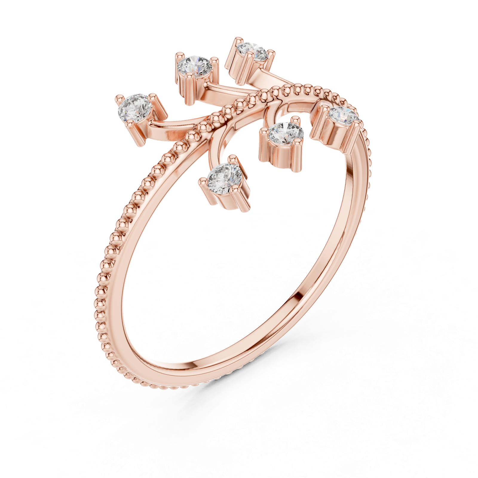Gold Ring 1 (238), Rose Gold, view 2