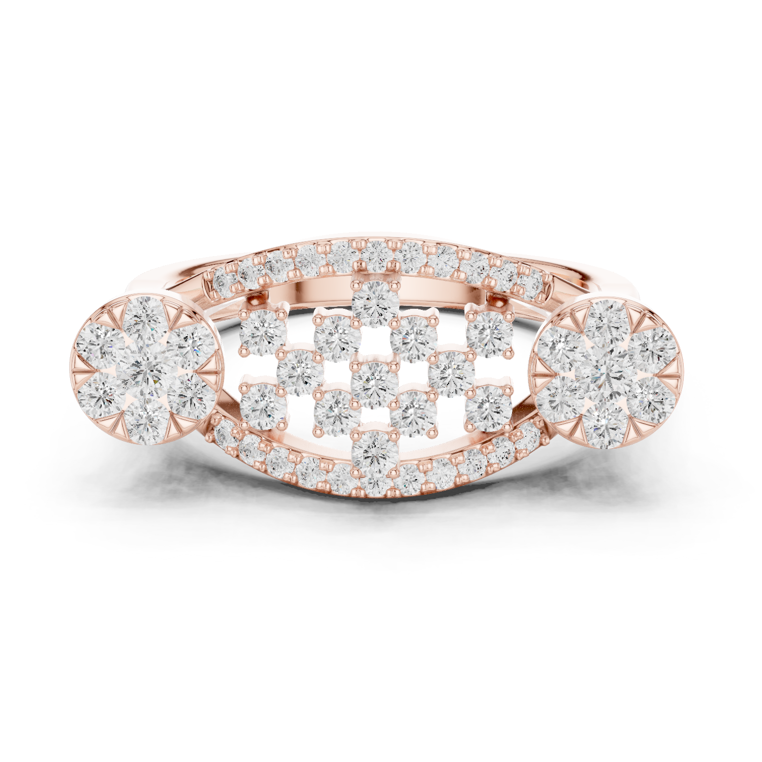 Gold Ring DDLR-753, Rose Gold