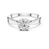 Gold Ring LR-0003, White Gold, view 4
