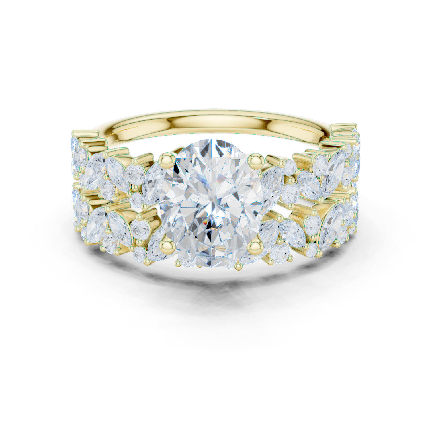 Gold Ring DDLR-943, Yellow Gold