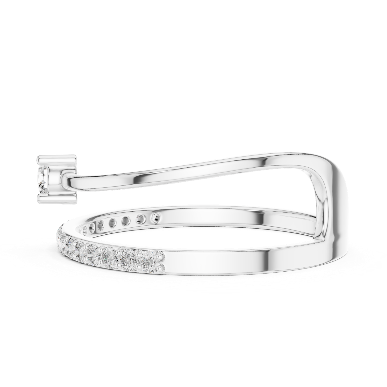 Gold Ring 1 (235), White Gold, view 3