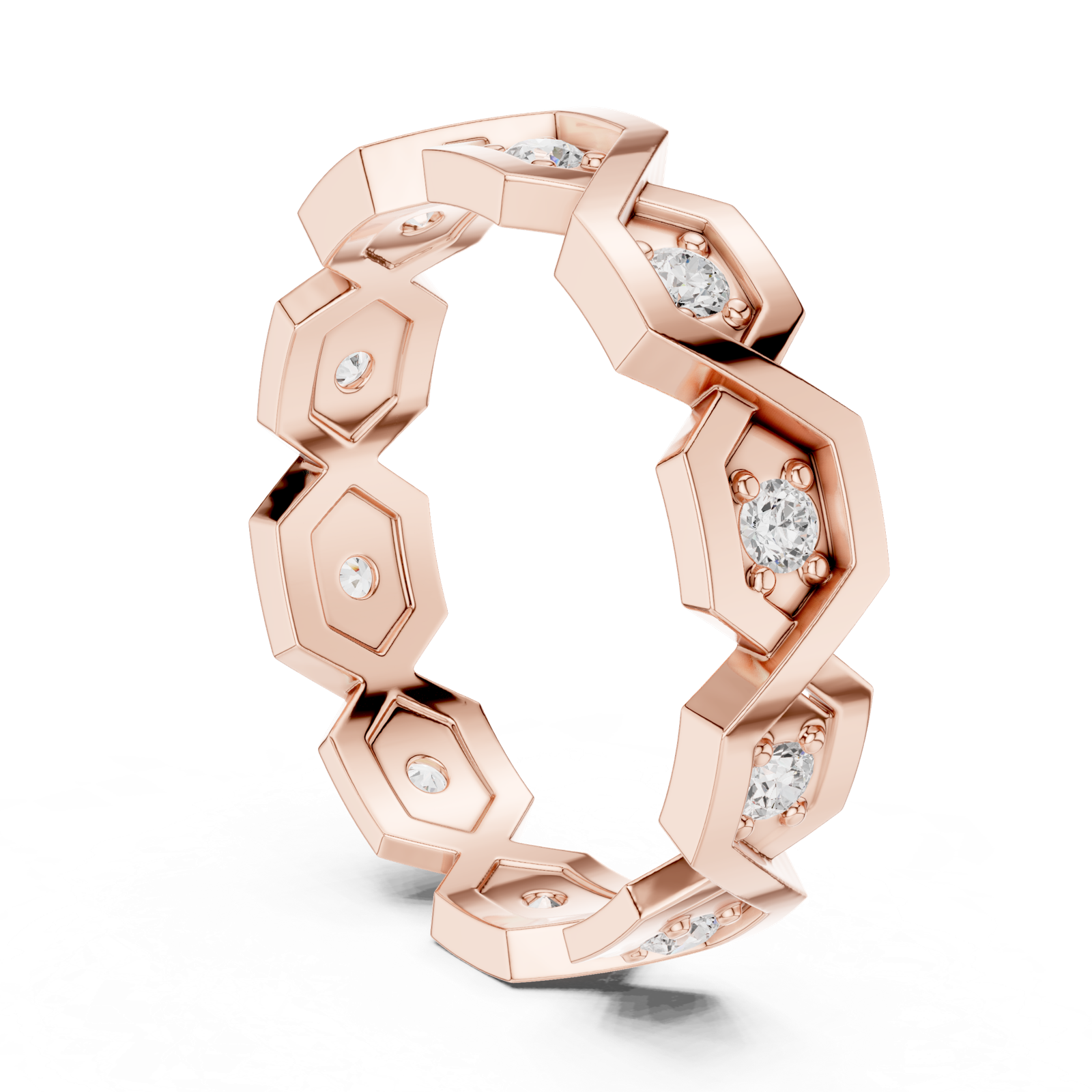 Gold Ring L22-R6, Rose Gold, view 1