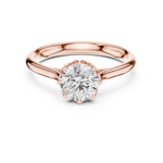 Gold Ring DDLR-648, Rose Gold, view 4