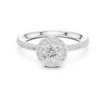Gold Ring LR-0220, White Gold, view 4