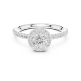Gold Ring LR-0220, White Gold, view 4