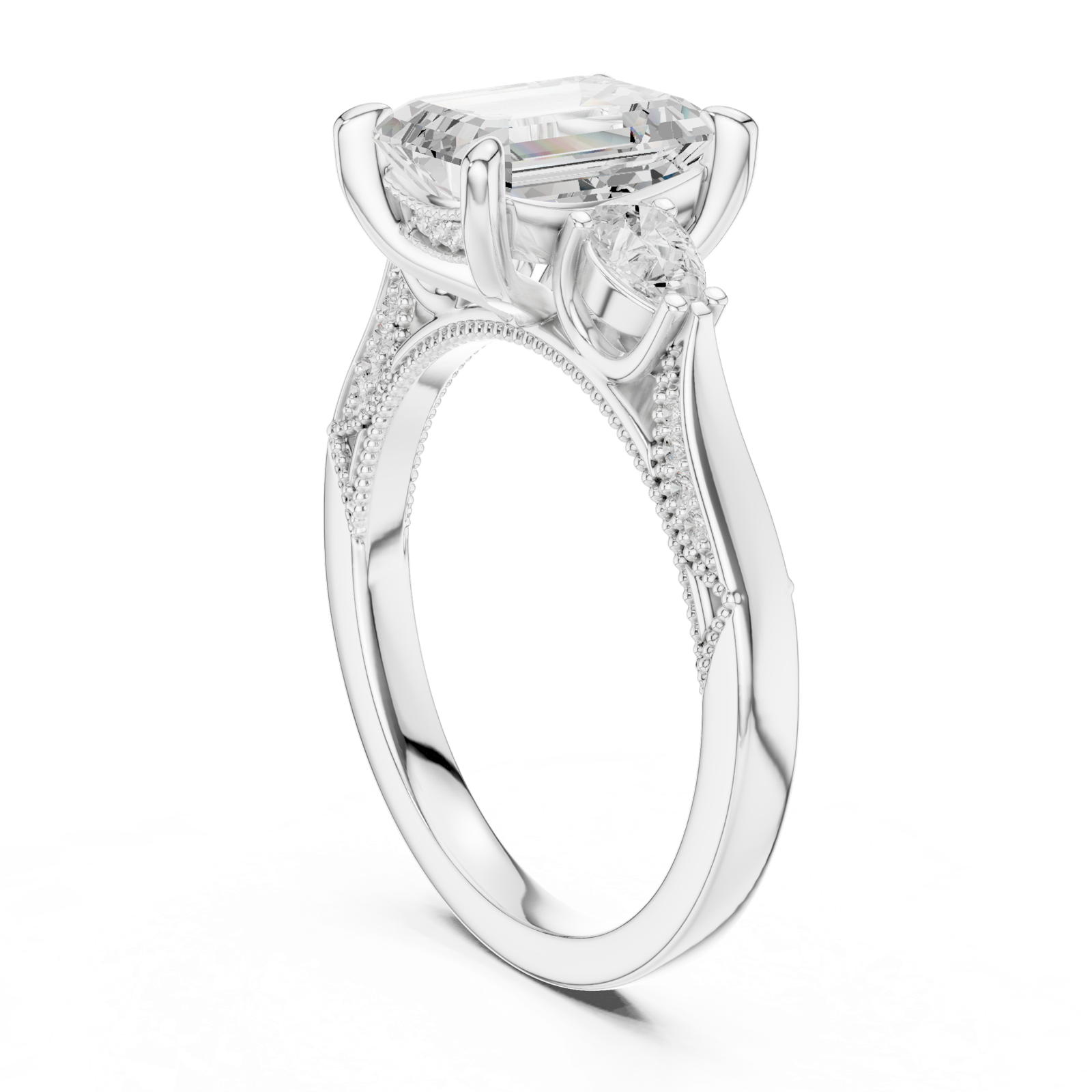 Gold Ring DDLR-1041, White Gold