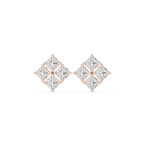 Gold Earrings Earring, Rose Gold, view 4