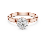 Gold Ring LR-0007, Rose Gold, view 4