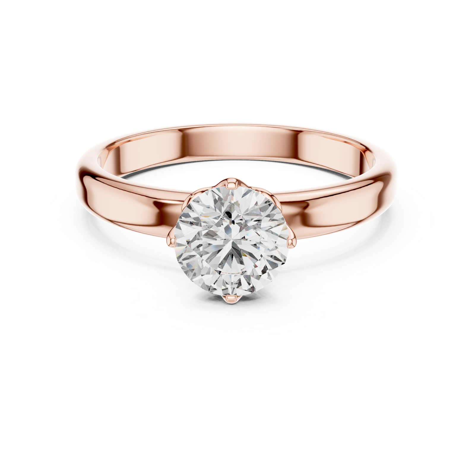 Gold Ring LR-0007, Rose Gold, view 4
