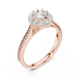 Gold Ring LR-0237, Rose Gold, view 2