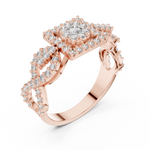 Gold Ring 19-120007L, Rose Gold, view 2