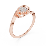 Gold Ring Ledis Ring, Rose Gold, view 2