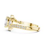 Gold Ring DDLR-803, Yellow Gold, view 3