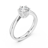 Gold Ring DDLR-562, White Gold, view 2