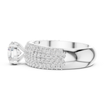 Gold Ring DDLR-1098, White Gold, view 3