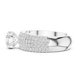 Gold Ring DDLR-1098, White Gold, view 3