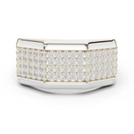 Gold Men's Ring GGR-0004, White Gold