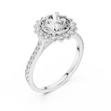 Gold Ring DDLR-062, White Gold, view 2