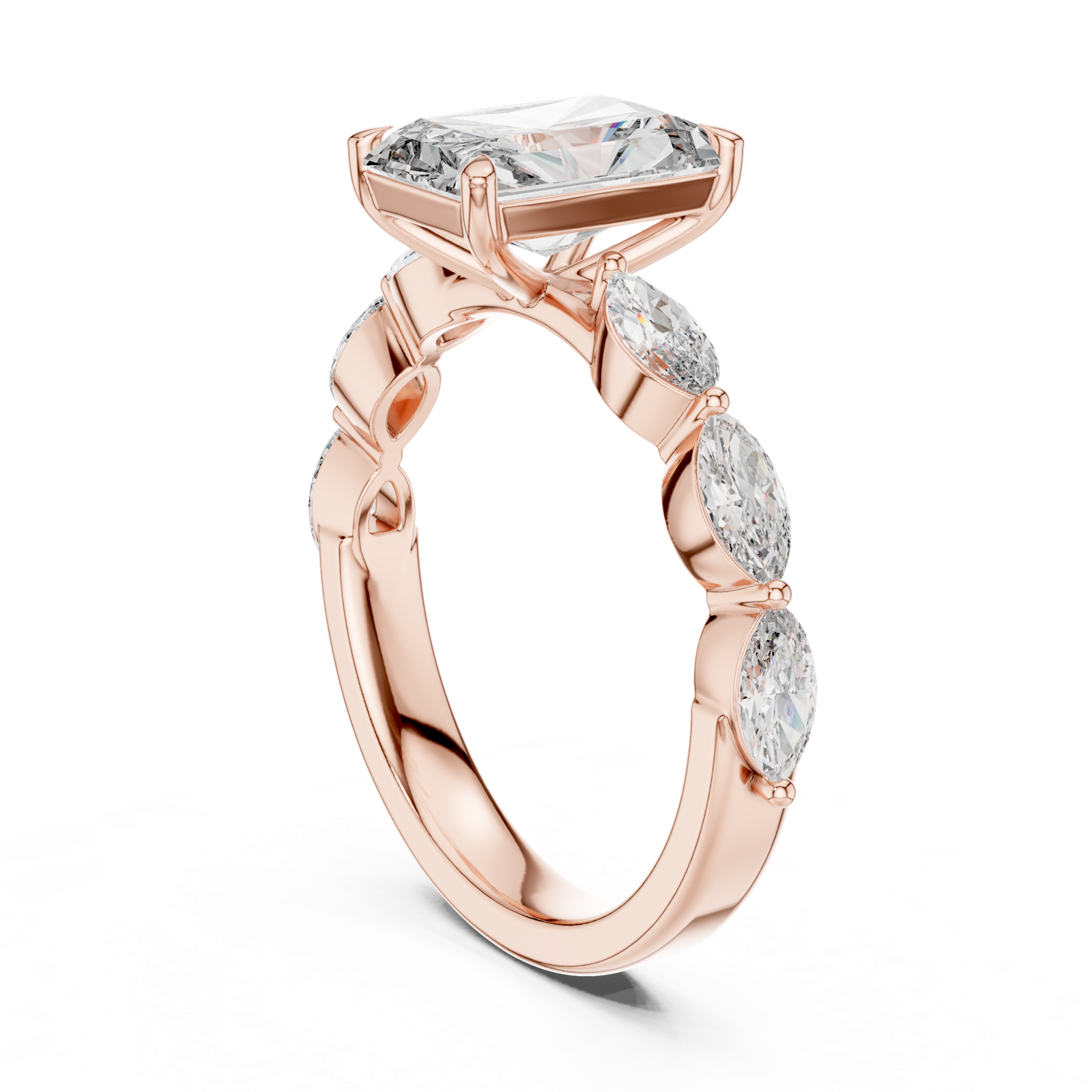 Gold Pendant 9-10040L_SS10, Rose Gold, view 1
