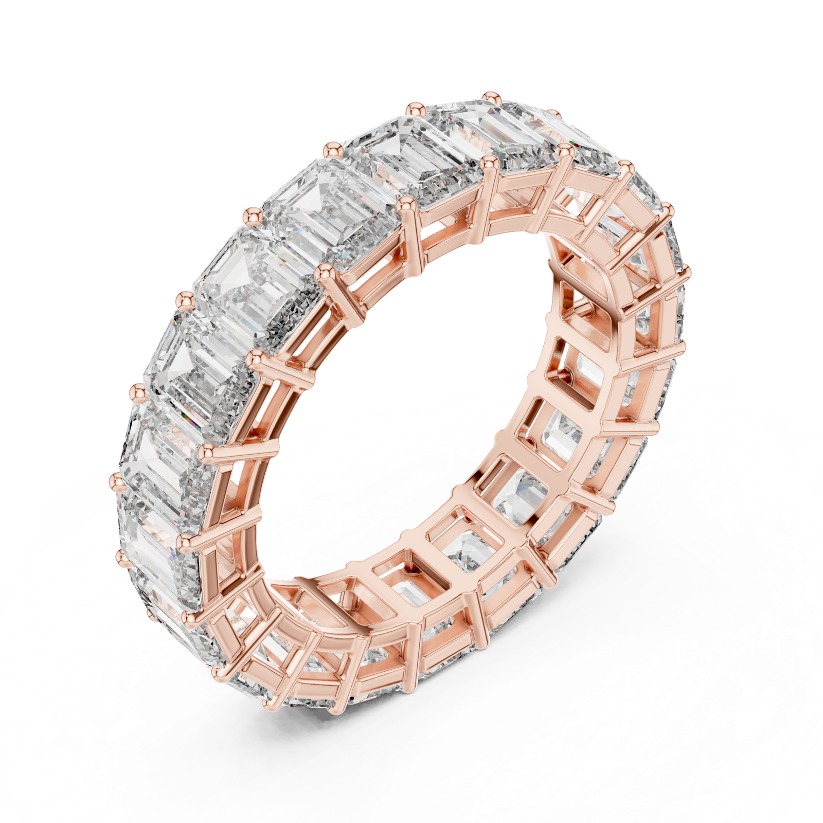 Gold Ring DDLR-207, Rose Gold, view 2