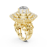 Gold Ring DDLR-749, Yellow Gold, view 1