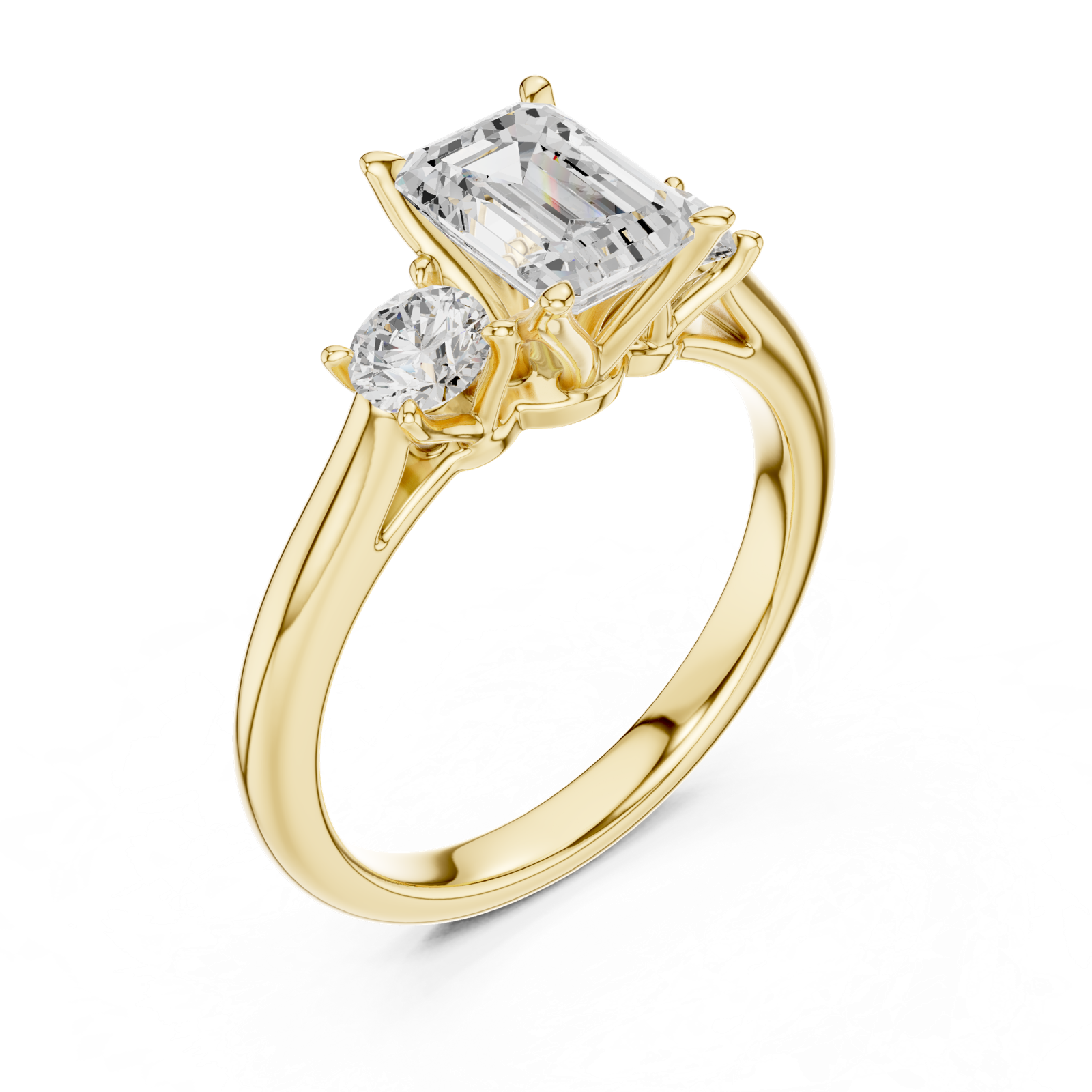 Gold Ring DDLR-894, Yellow Gold, view 2