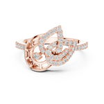 Gold Ring LR-01 (74), Rose Gold, view 4