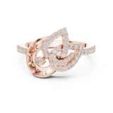 Gold Ring LR-01 (74), Rose Gold, view 4