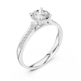 Gold Ring DDLR-772, White Gold, view 2