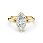 Gold Jewelry L36-10, Marquise center stone, Yellow Gold
