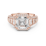Gold Ring DDLR-262, Rose Gold, view 4