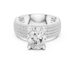 Gold Ring DDLR-261, White Gold, view 4