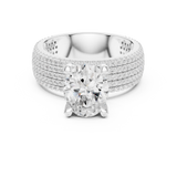 Gold Ring DDLR-261, White Gold, view 4