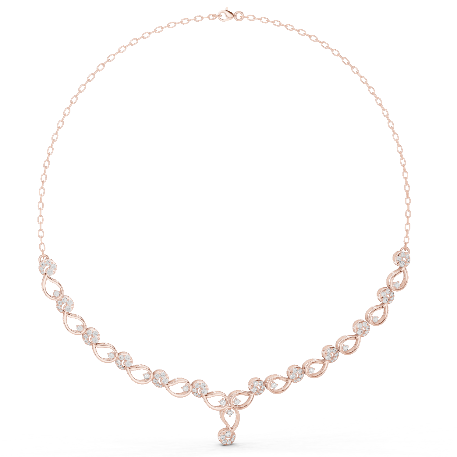 Gold Necklace SBWN (7), Rose Gold