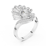 Gold Ring 00001L (41), White Gold, view 2