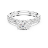 Gold Ring LR-0343, White Gold, view 4