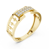 Gold Ring LR-01 (10), Yellow Gold, view 2